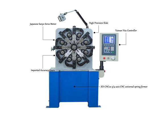 Ressort de la commande numérique par ordinateur XD-CNC20 faisant la machine pour faire de divers ressorts à moins de 0,2 à 2.3mm