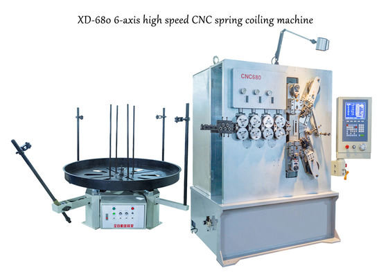 3,00 - 8.00mm six machines de ressort hélicoïdal de commande numérique par ordinateur d'axe avec le système servo de mouvement