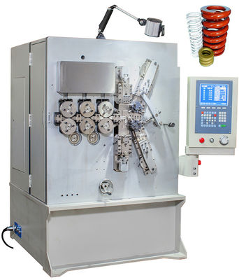 Grande machine de enroulement automatisée de ressort de compression de commande numérique par ordinateur avec six blancs gris d'axe